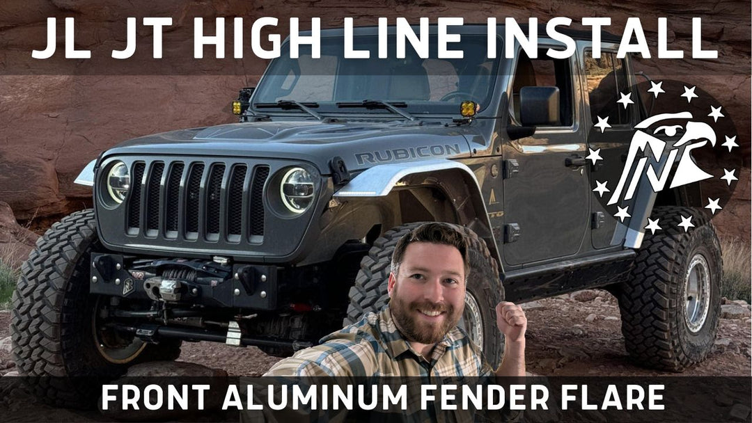 New Video: Front JL & JT High Line Aluminum Fender Flare Install Guide!