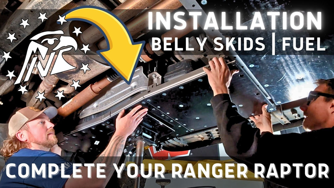 Ranger Raptor Fuel Tank & Crossmember Skid Install (Ranger Raptor-Specific) — 7000-Series Aluminum Belly Skids