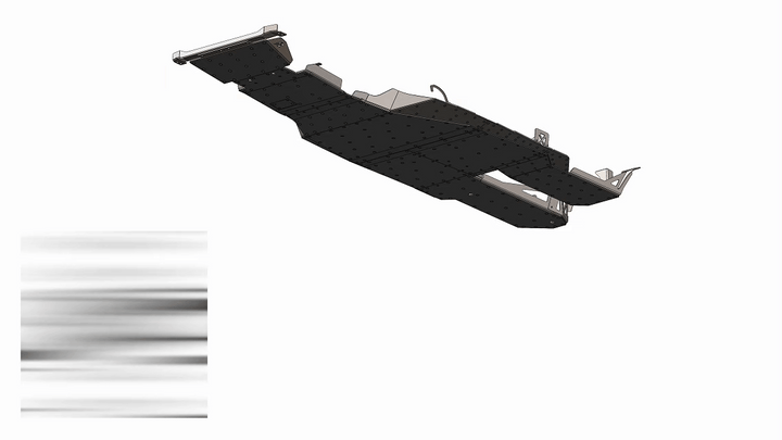 LC250 Aluminum Belly Skids (7000 Series)