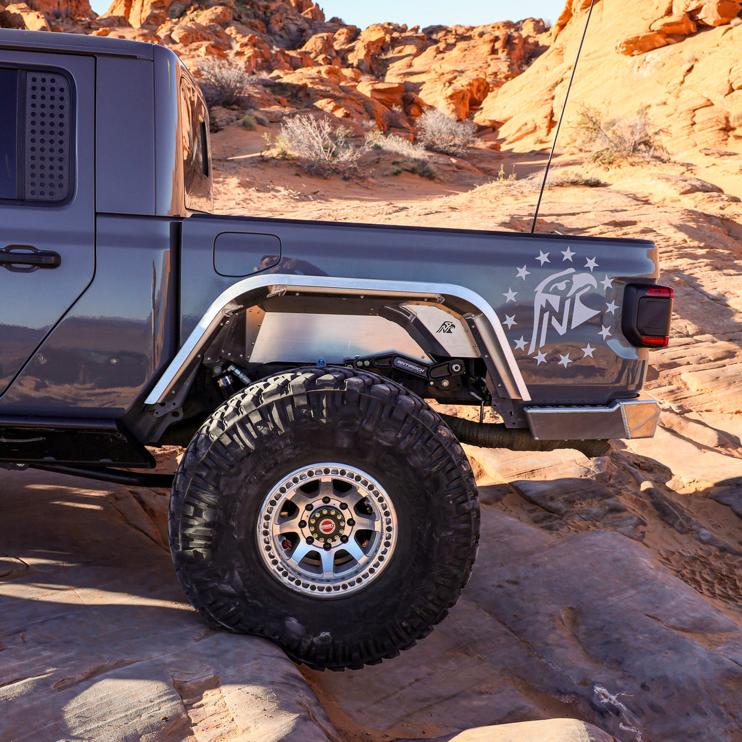 JT Aluminum Rear Inner Fender Liners - Anti-Rock Compatible