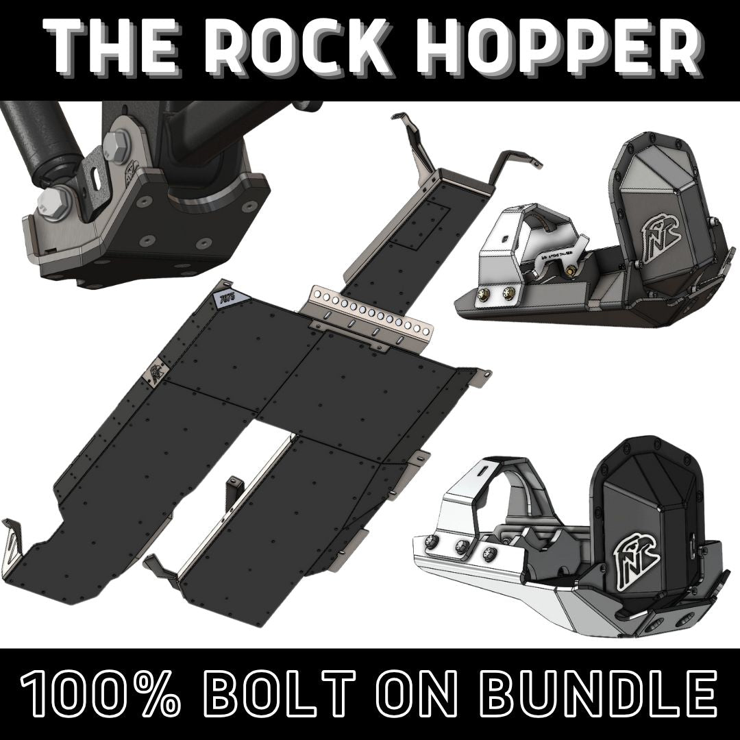 Rock Hopper Bundle: Undercarriage Skid Package (392 JLU - Bare Metal)