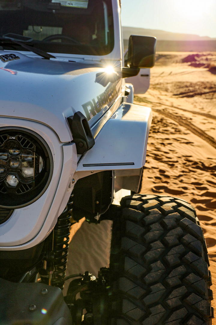 JL/JT Aluminum High Line Fender Flares (Front)