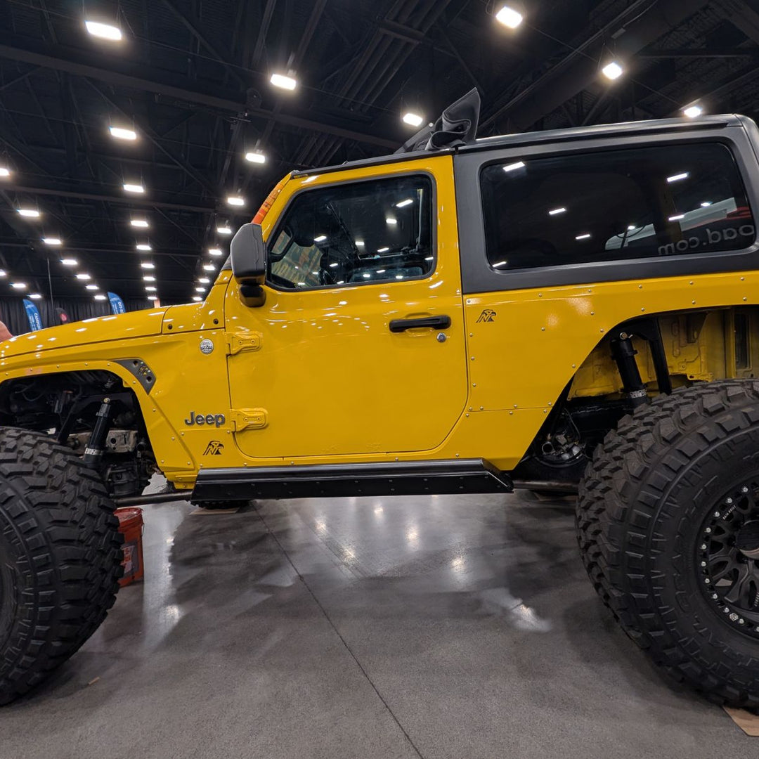 JL 2 Door Rock Sliders (10" Stretch) - Trailbreaker Series (Frame Mounted) [PRE-ORDER]