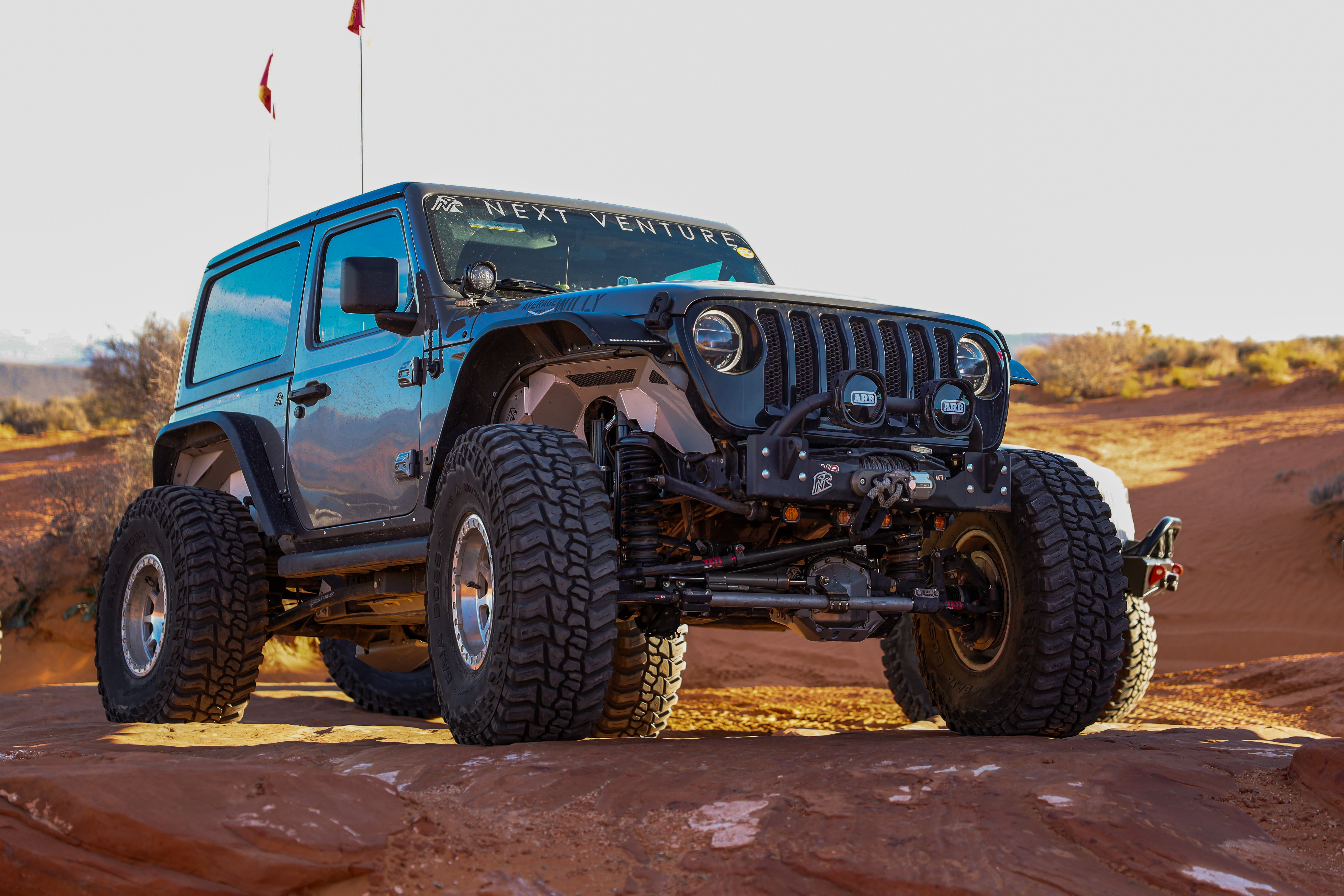 Next Venture JL 2-Door 6” Stretch Armor Kit – Aluminum Armor for