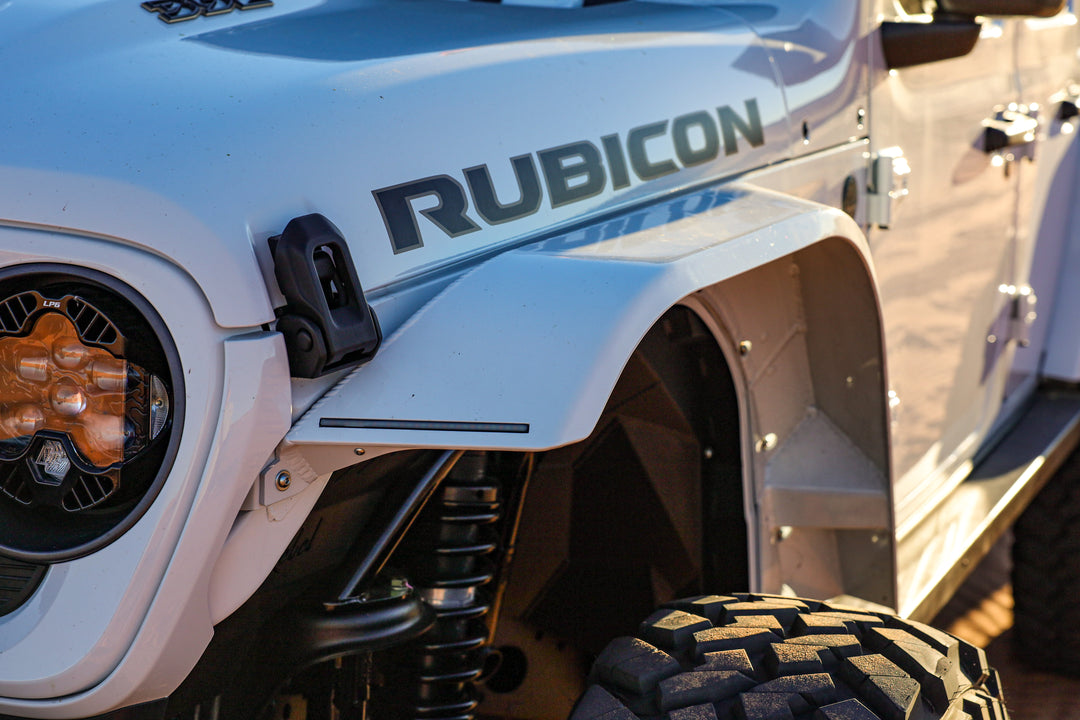 JL/JT Aluminum High Line Fender Flares (Front)