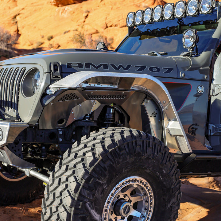 JL/JT Aluminum High Line Fender Flares (Front)