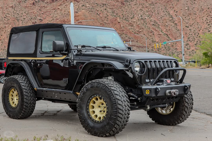 JL Rock Sliders - 2 Door Frame Mounted - Rimrocker Series