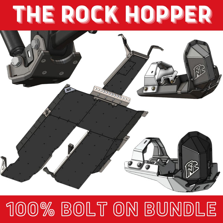 Rock Hopper Bundle: Undercarriage Skid Package (392 JLU - Bare Metal)