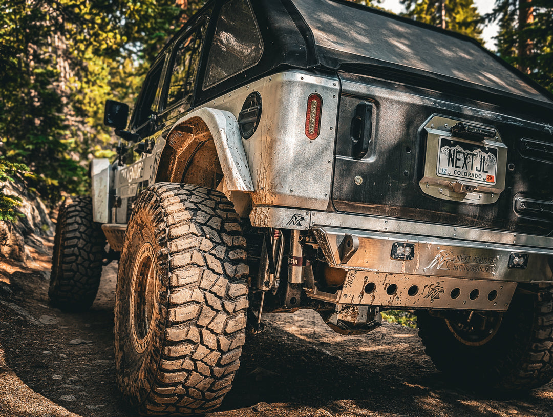 JL Spare Tire Delete & License Plate Relocation Bracket