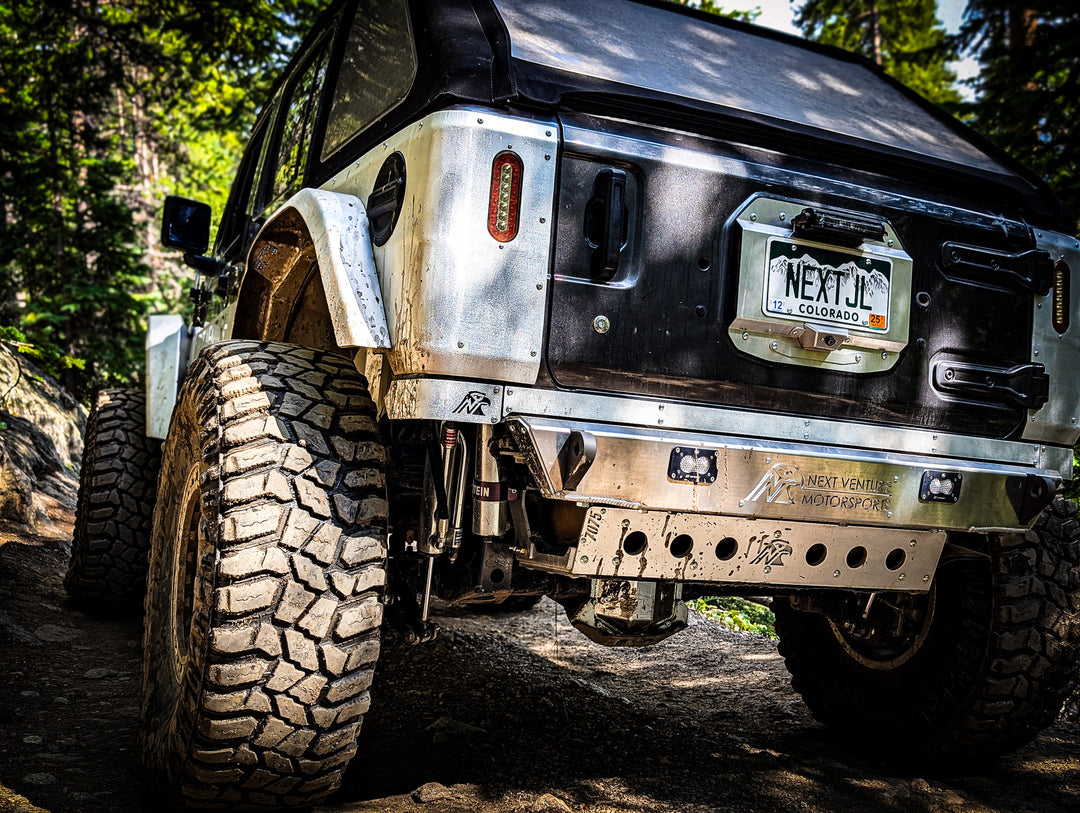 JL Spare Tire Delete & License Plate Relocation Bracket