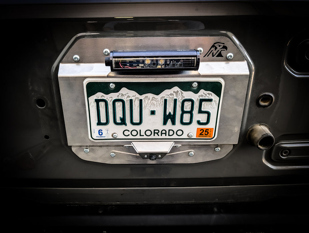 JL Spare Tire Delete & License Plate Relocation Bracket