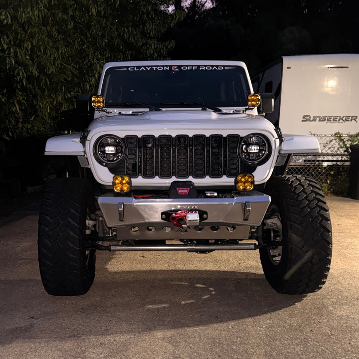 JL/JT Aluminum Front Bumper - Featherweight Series (Stubby)