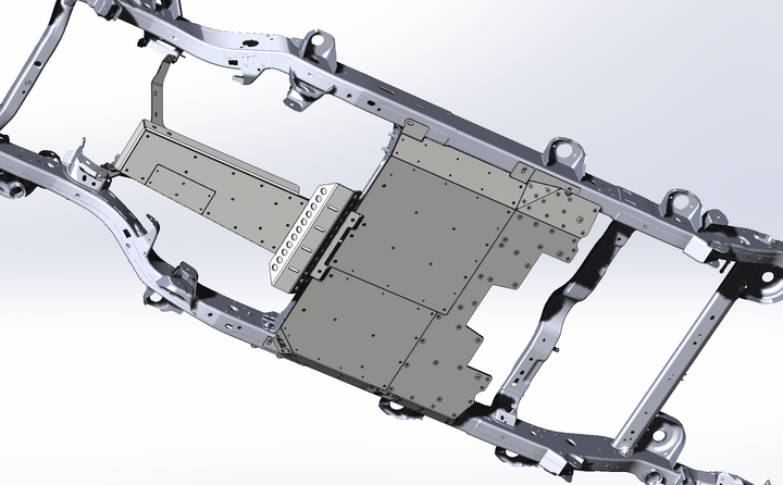 JL 7000-Series Aluminum Belly Skids Rockzilla