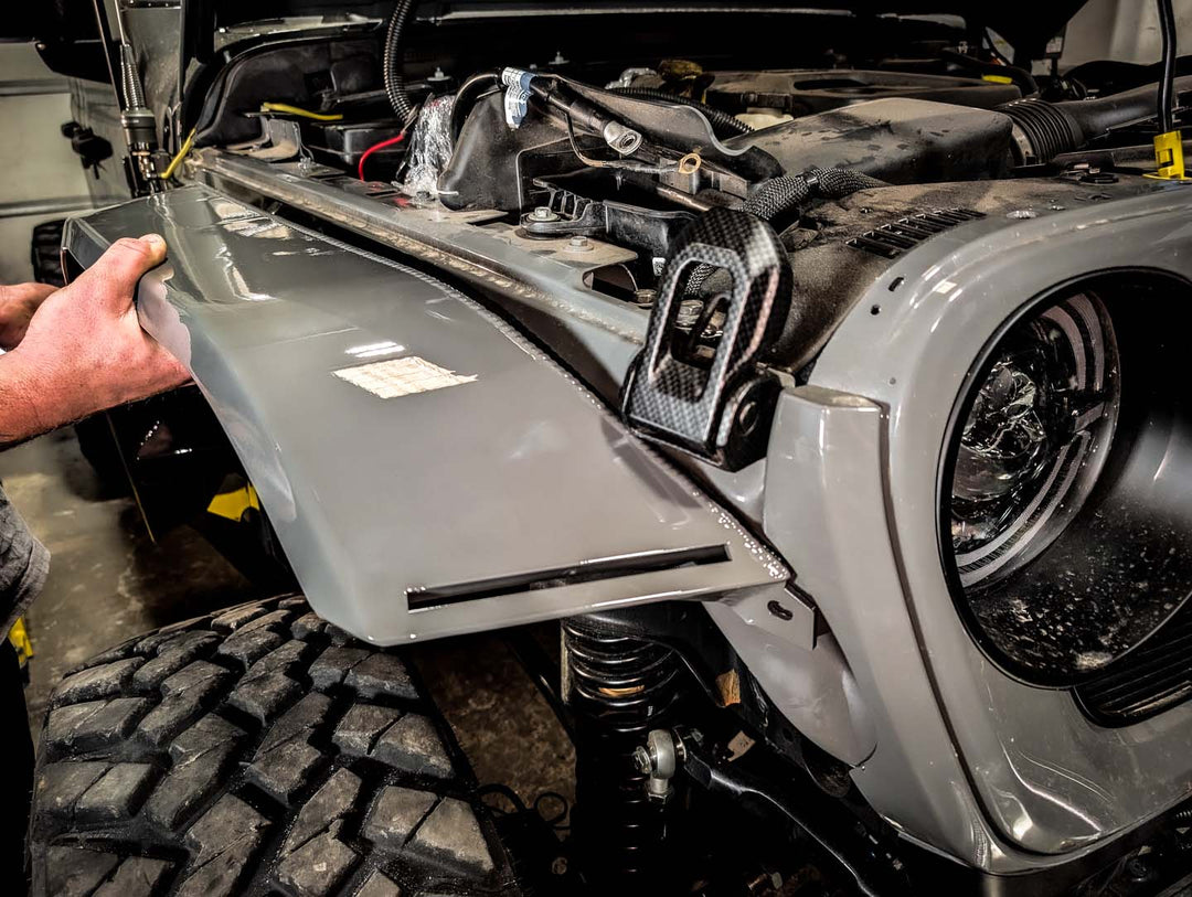 JL/JT Aluminum High Line Fender Flares (Front)