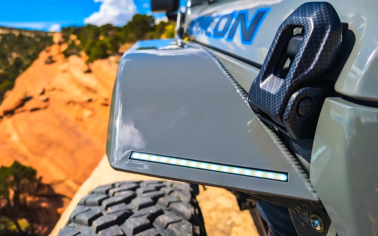 JL/JT Aluminum High Line Fender Flares (Front)