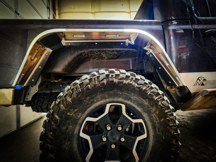 JT Aluminum High Line Fender Flares (Rear)