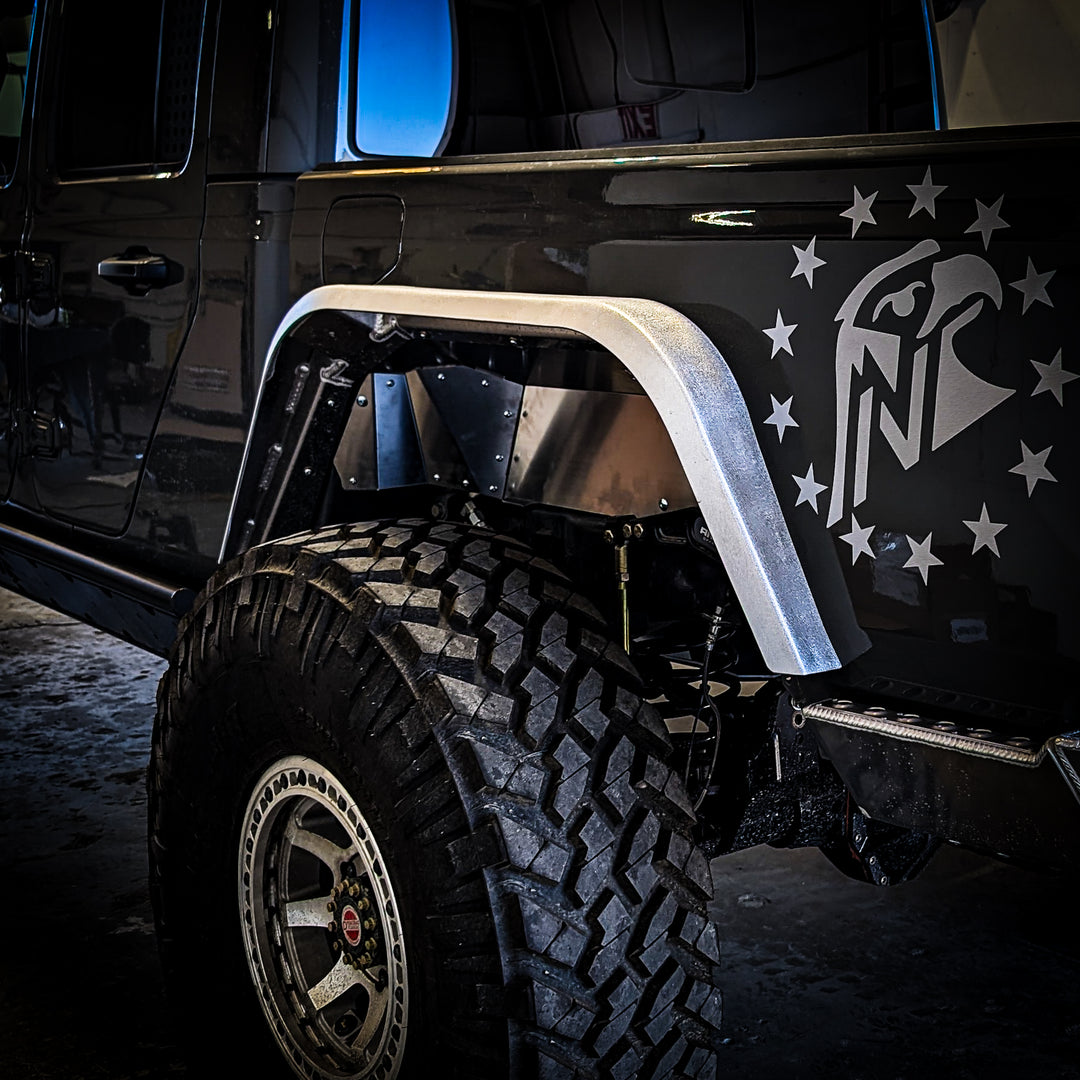JT Aluminum High Line Fender Flares (Rear)