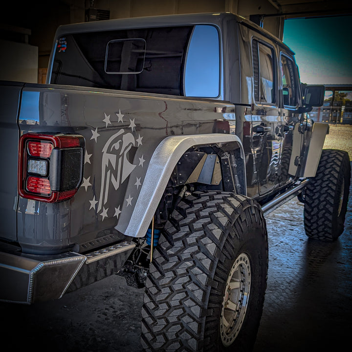 JT Aluminum High Line Fender Flares (Rear)