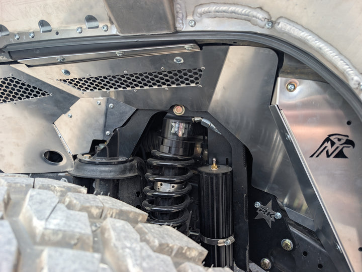 JL/JT Aluminum Front Inner Fender Liners (Rock Krawler Coilover)