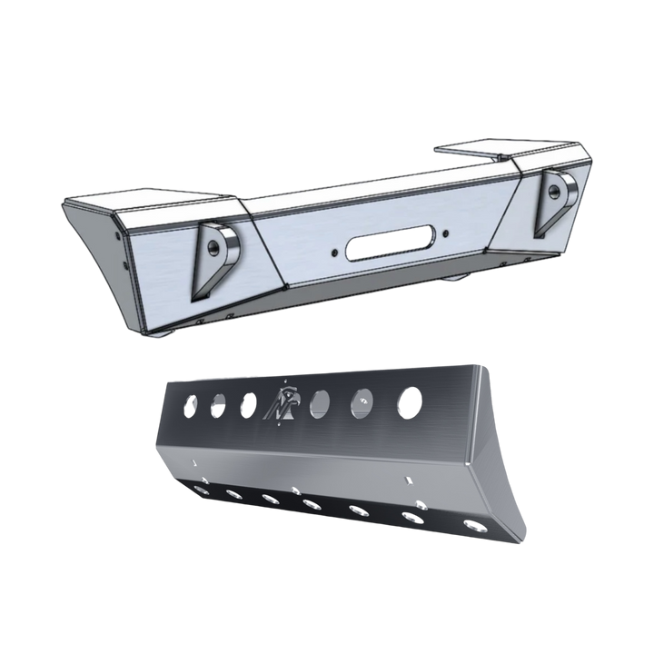 JL/JT Aluminum Front Bumper - Featherweight Series (Stubby)