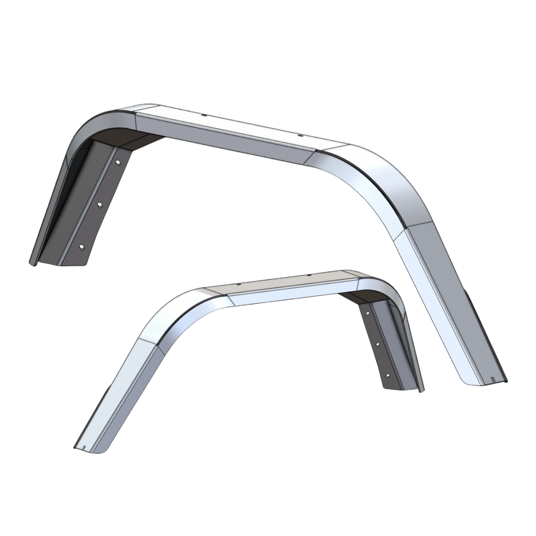 JT Aluminum High Line Fender Flares (Rear) – Next Venture JT Aluminum High Line Fender Flares (Rear) – Next Venture