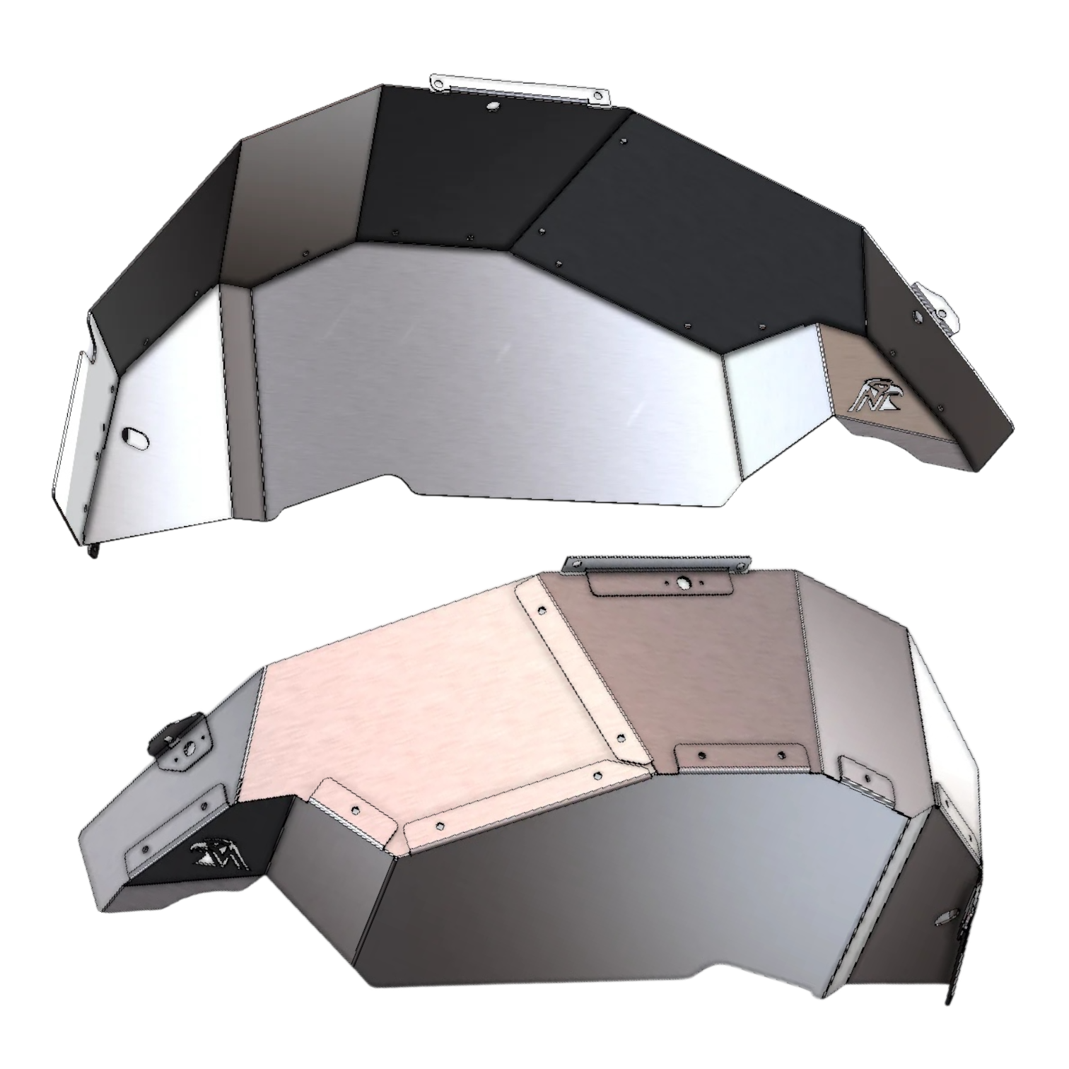 JL Aluminum Rear Inner Fender Liners (Standard)