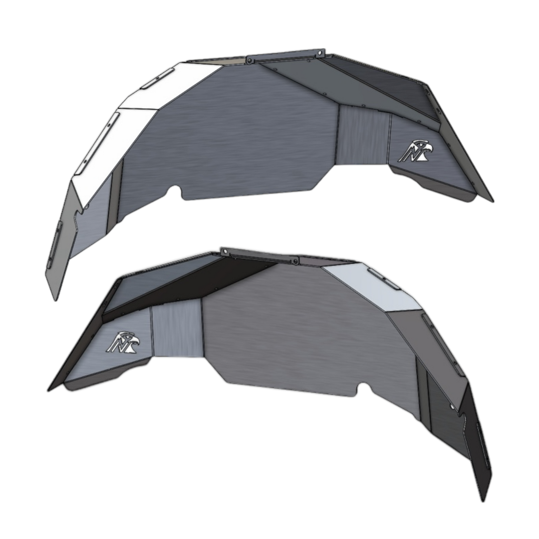 JL Aluminum Rear Inner Fender Liners (40"+)