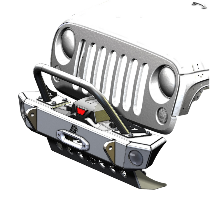 JK Front Bumper - Aluminum Adventure Series