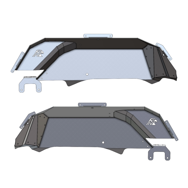 JT Aluminum Rear Inner Fender Liners - Anti-Rock Compatible