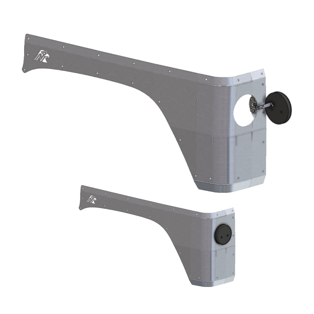 JLU Rear Corner Armor - Stealth Fuel Door (2018-2026 JLU) – Next