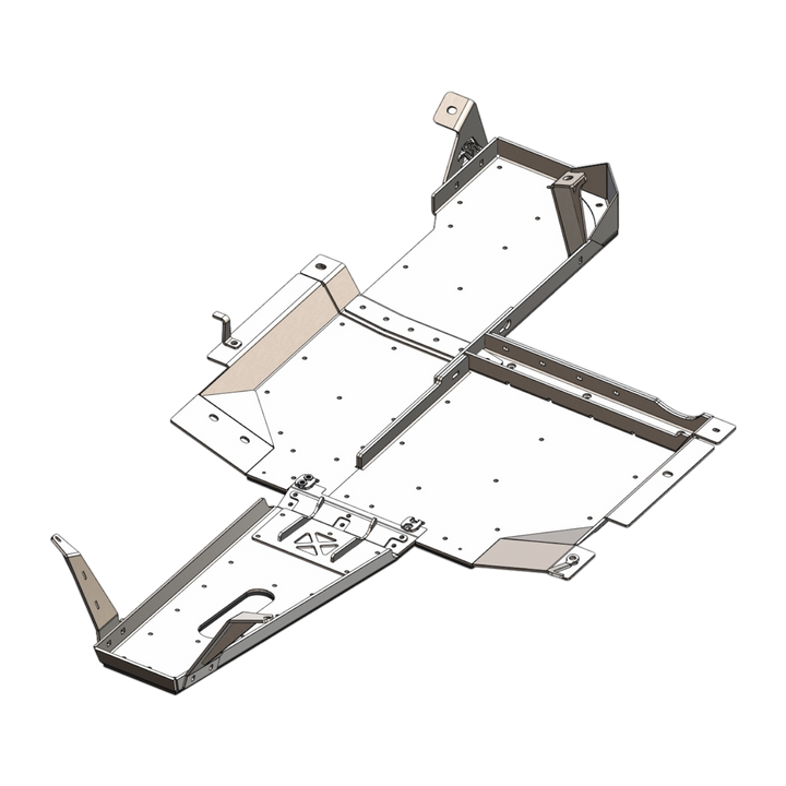 JK 2 Door Aluminum Belly Skids