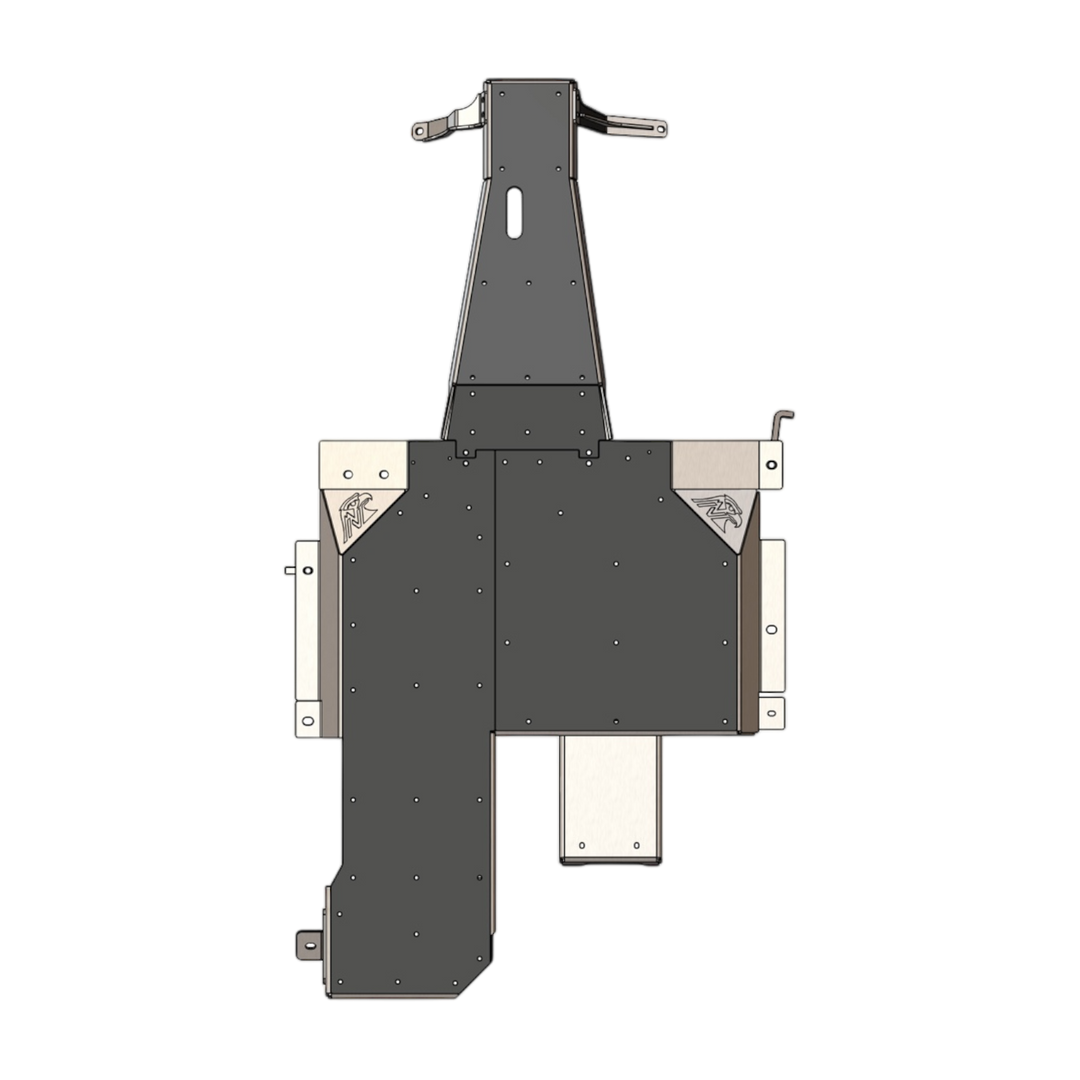 JK 2 Door Aluminum Belly Skids