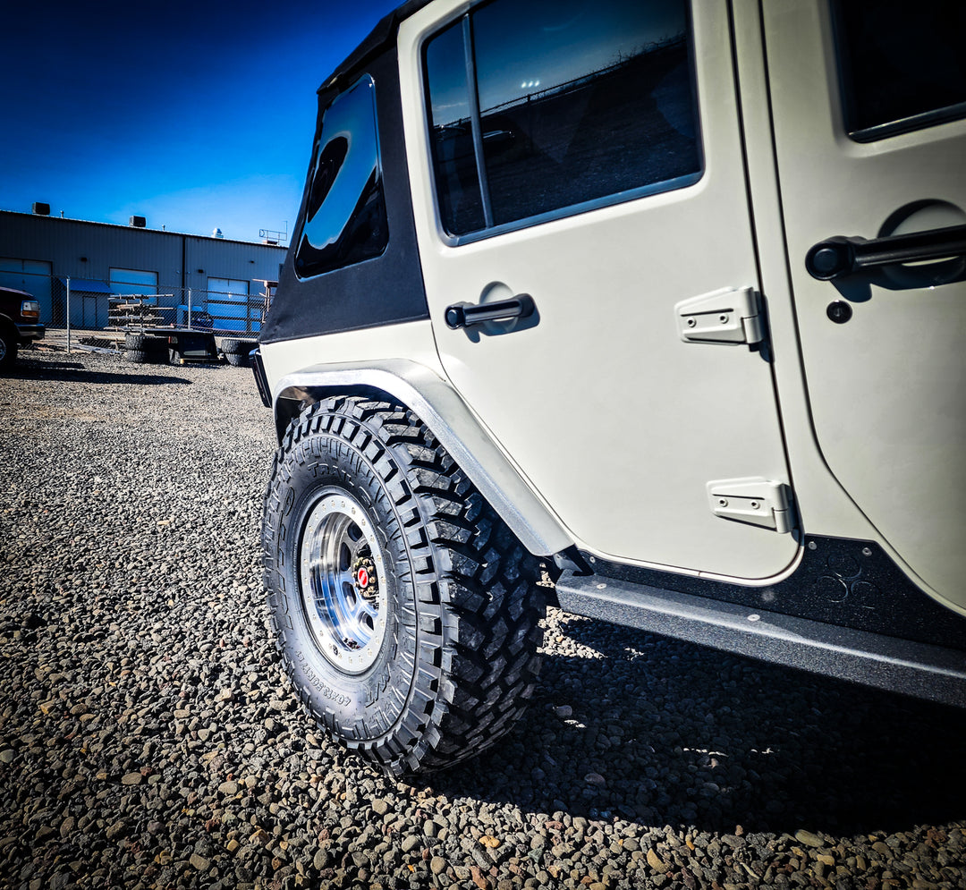 JK Aluminum High Line Fender Flares (Rear)