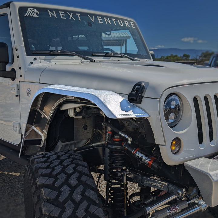 JK Aluminum High Line Fender Flares (Front)