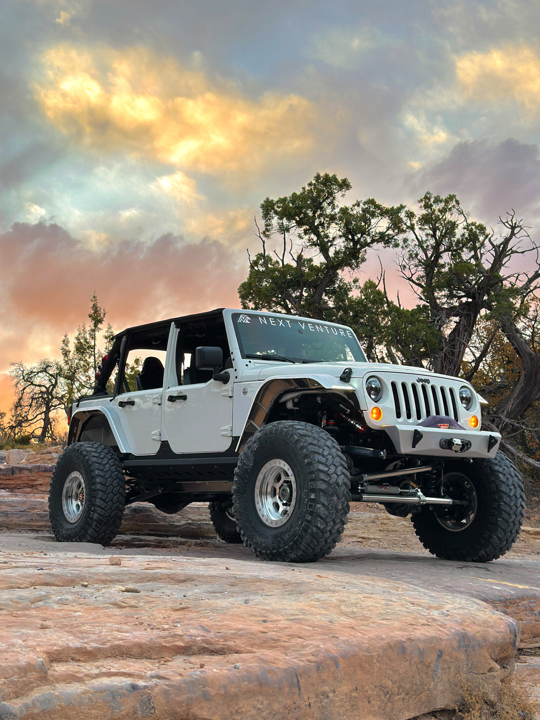 JK Aluminum High Line Fender Flares (Front)