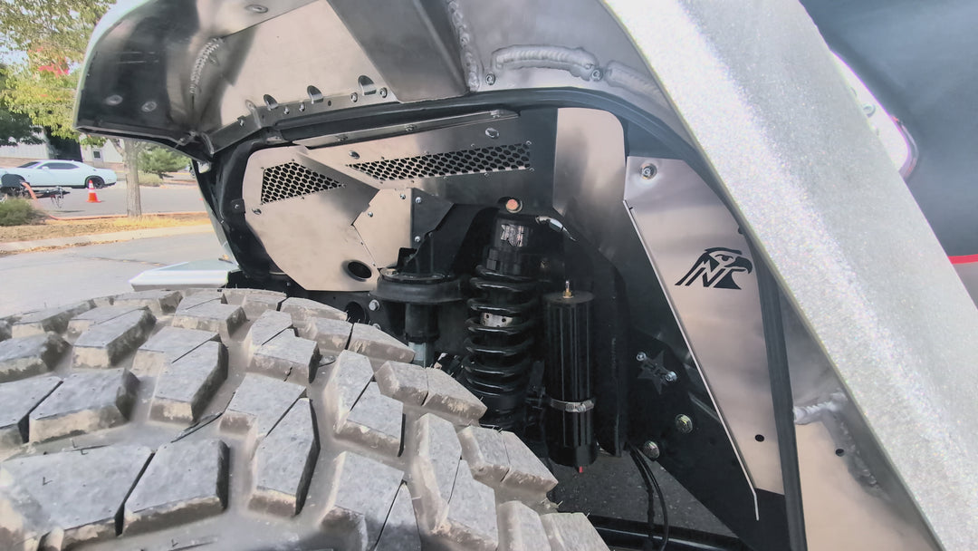 JL/JT Aluminum Front Inner Fender Liners (Rock Krawler Coilover)