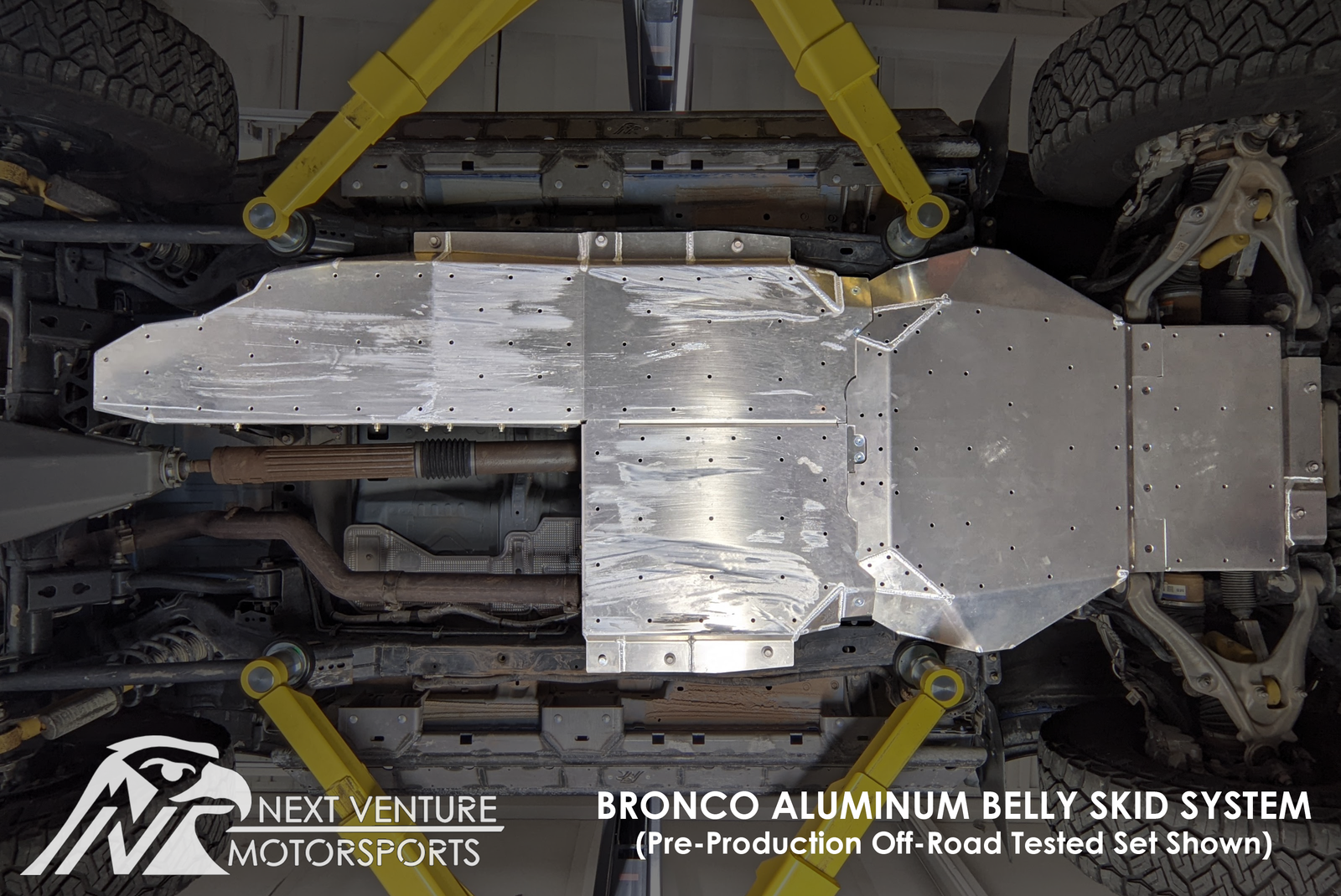 Bronco Aluminum Belly Skids