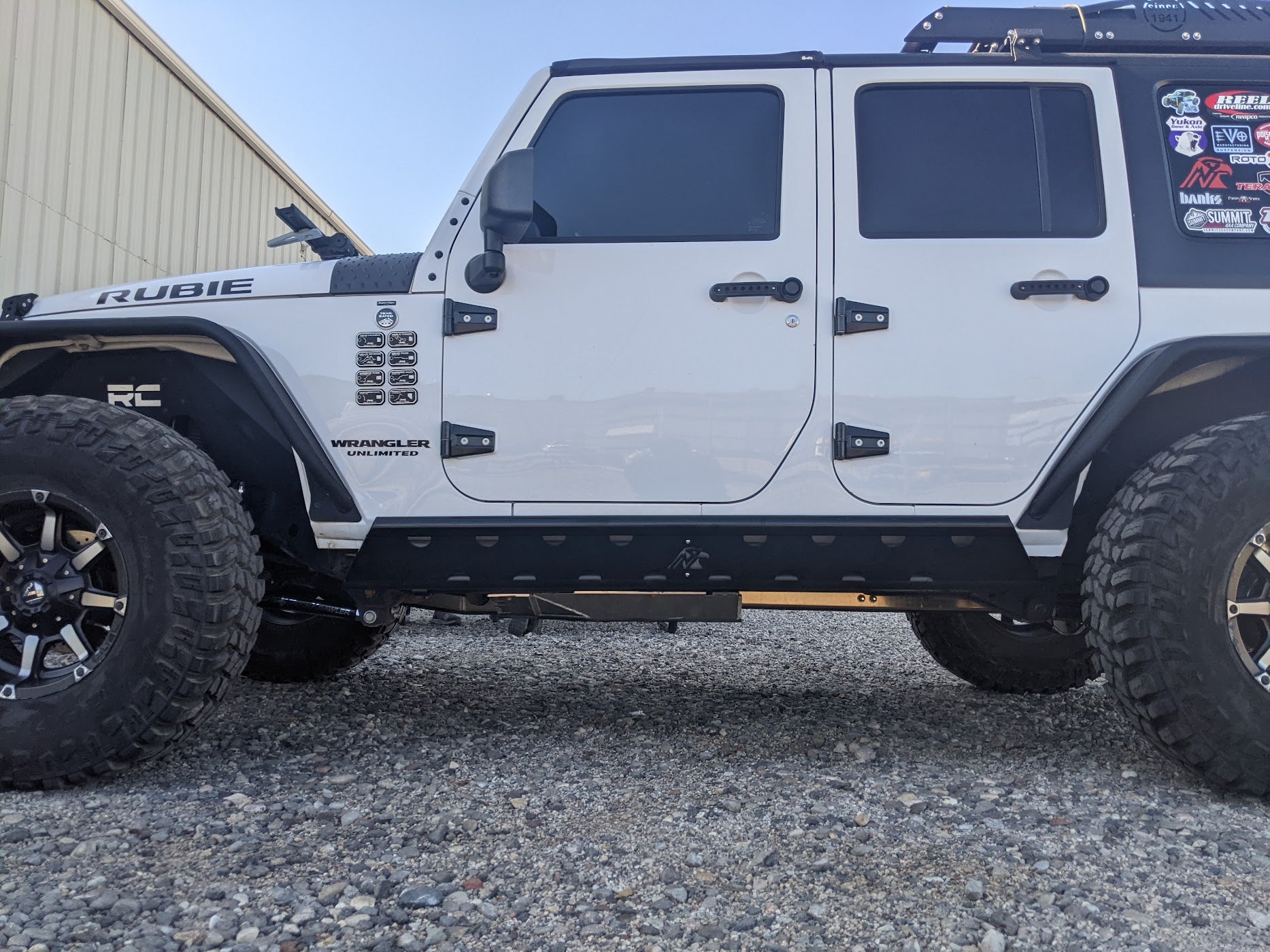 JKU Rock Sliders - Frame Mounted - Rimrocker Series – Next Venture