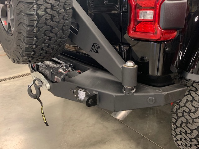 JL Scout Series - Rear Winch Bumper with Tire Carrier.